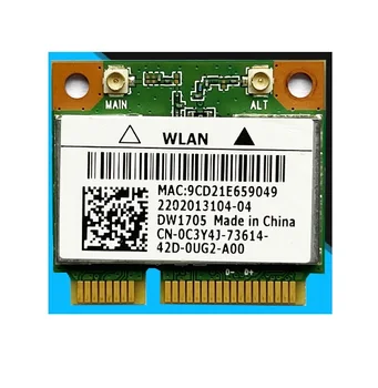 Модул Wi-Fi Atheros QCWB335 802.11 B/g/n, Bluetooth 4.0 Половината Безжична мрежова карта PCI-E За Dell DW1705 CN-0C3Y4J