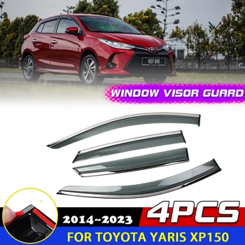 Авто козирка на прозорец за Toyota Yaris хечбек XP150 2014 ~ 2022 2023 Защита от дим, тенти, аксесоари за вежди от слънце и дъжд