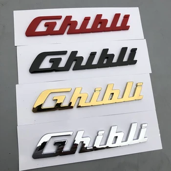 Автомобилни стикери от ABS-пластмаса, емблемата на задния багажник, икона на опашката, странична стикер, стайлинг за Maserati Ghibli, модификация надписи с логото аксесоари
