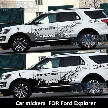 Автомобилни стикери за външни облицовки на купето Ford Explorer модифицирани етикети Explorer body color bars