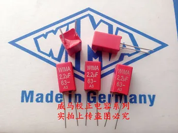 2020 гореща разпродажба 10 бр./20 бр. Немски кондензатор WIMA 63 2.2 icf 63 225 5 P: Точков Аудио кондензатор с коленете безплатна доставка