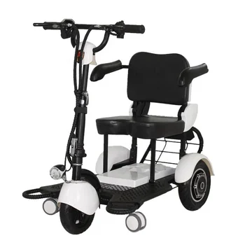 KSM-903 сгъваема 3-колесни електрически скутер за възрастни със седалка, 4-колесен скутер за възрастни хора, на 3 колела, 25 км/ч