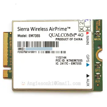 Quadband телефони модул EM7355 Gobi 5000 100 Mbps с HSPA + 4G LTE безжична карта Sierra AirPrime WWAN за AT & T